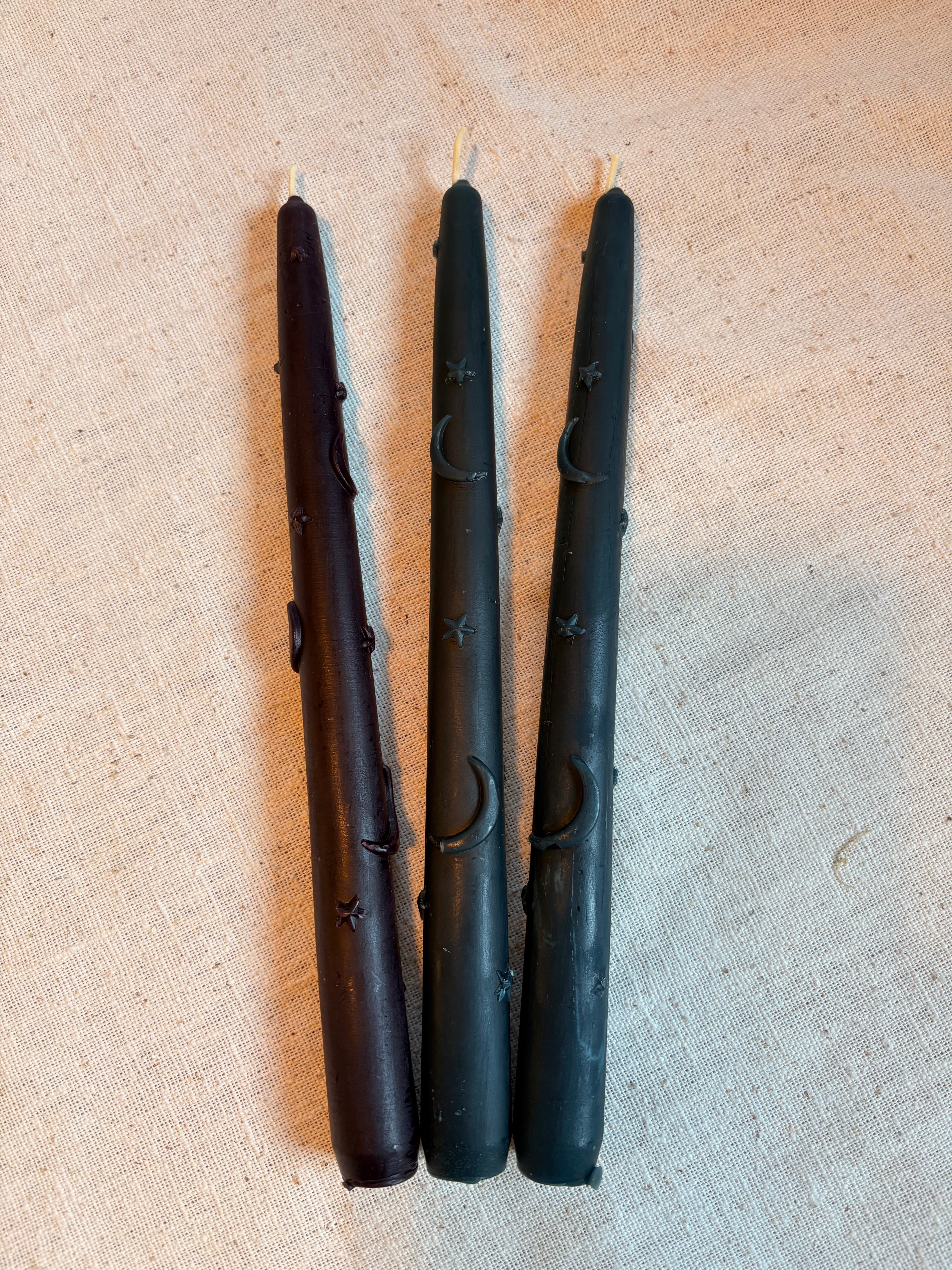 Moon and Stars Taper Candle - 10 inch