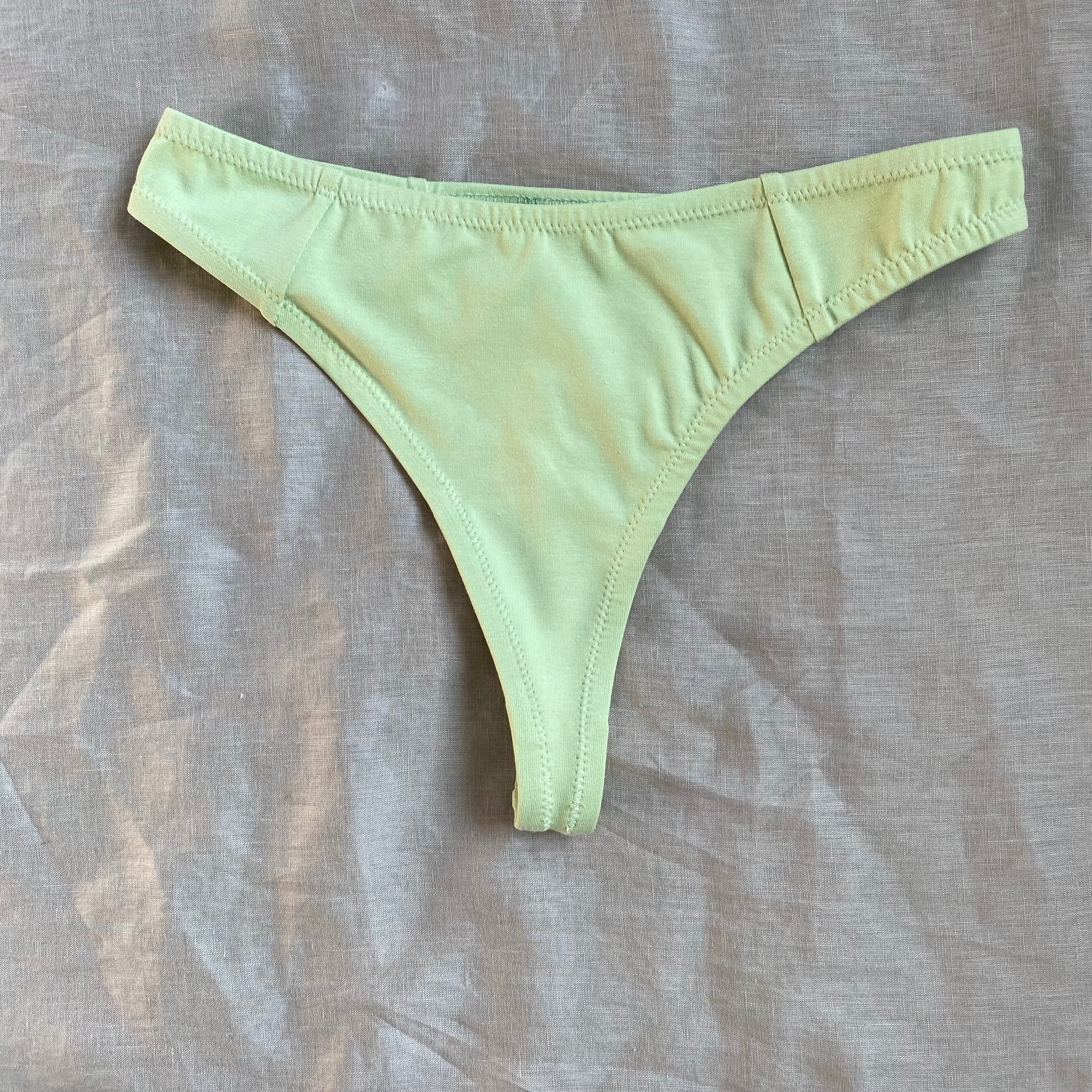 Dahlia Mid-rise Thong - Sage
