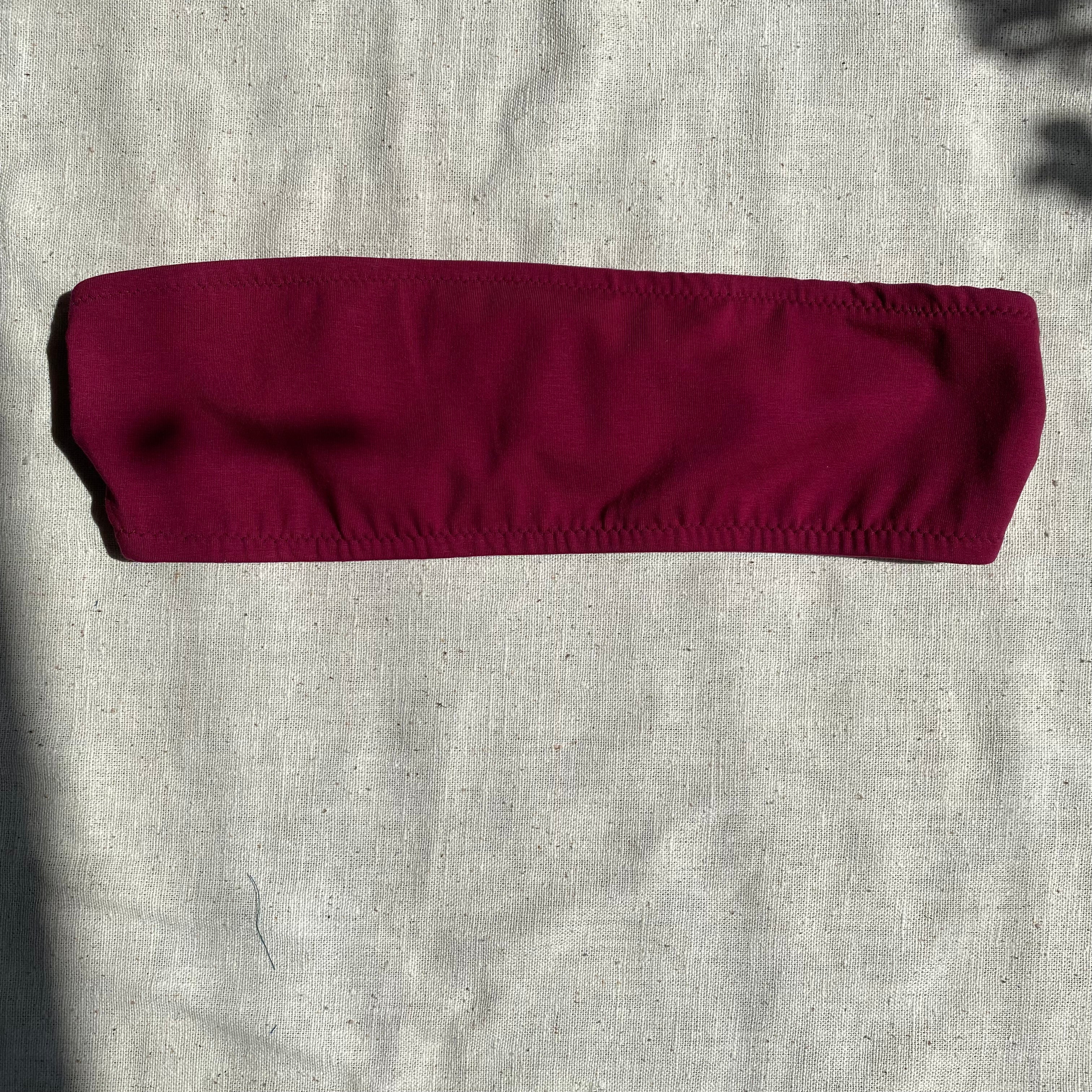 Peony Bandeau Bralette - Deep Berry