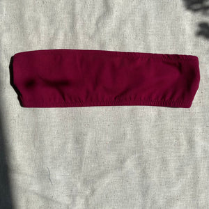 Peony Bandeau Bralette - Deep Berry