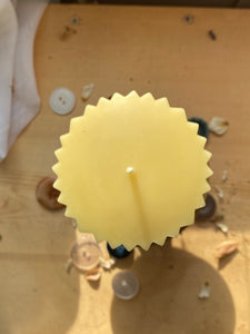 Starburst Pillar Candle- 2.5 inches x 3.5 inches